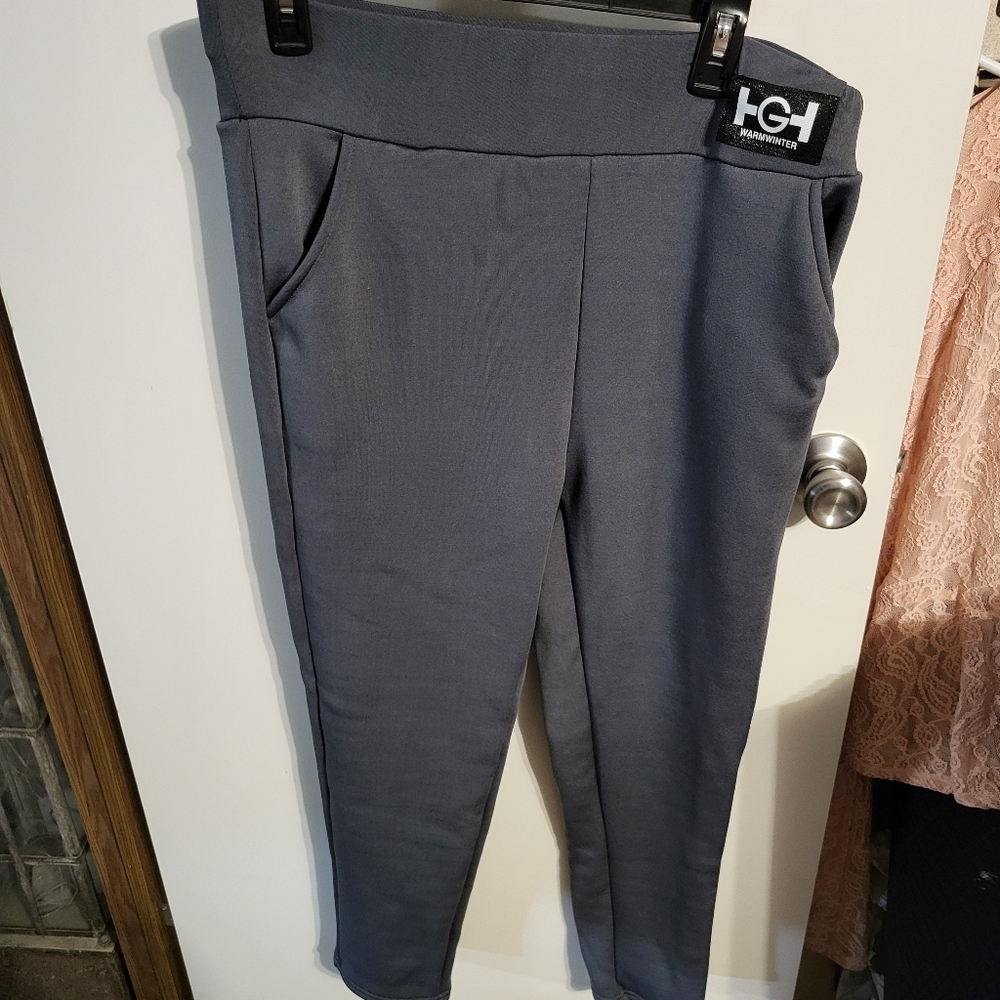 WOMANS FLEECE LINED LEGGINGS SZ XXL